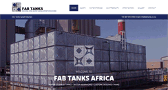 Desktop Screenshot of fabtanks.co.za