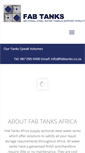 Mobile Screenshot of fabtanks.co.za